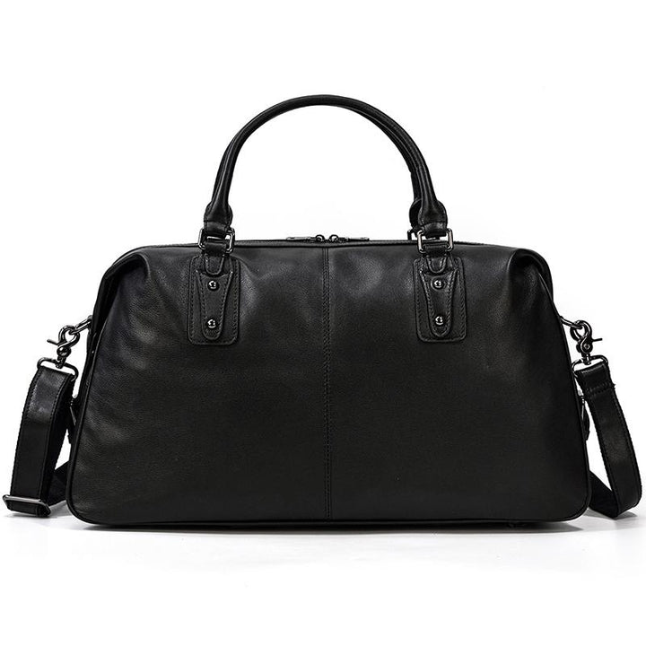 Black Leather Weekend Bag | AALBORG