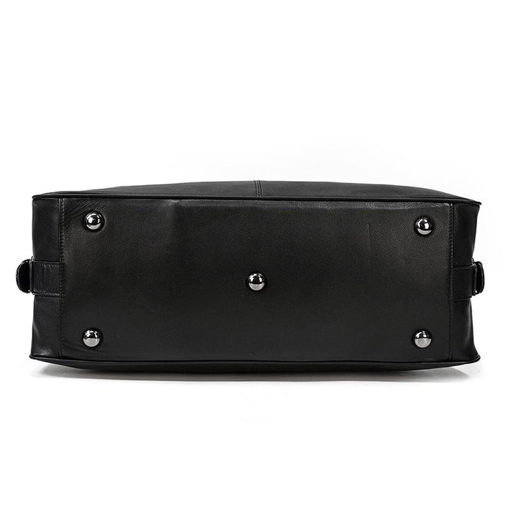 Black Leather Weekend Bag | AALBORG