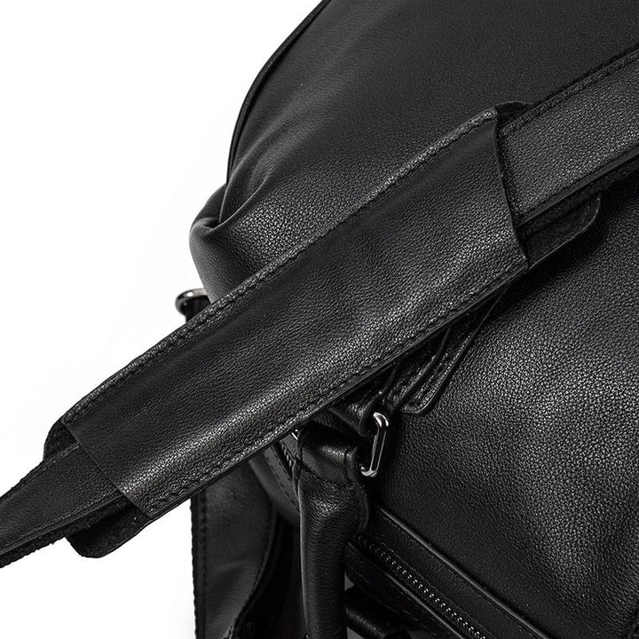 Black Leather Weekend Bag | AALBORG