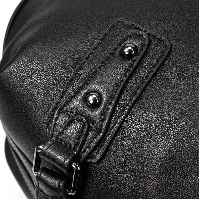 Black Leather Weekend Bag | AALBORG
