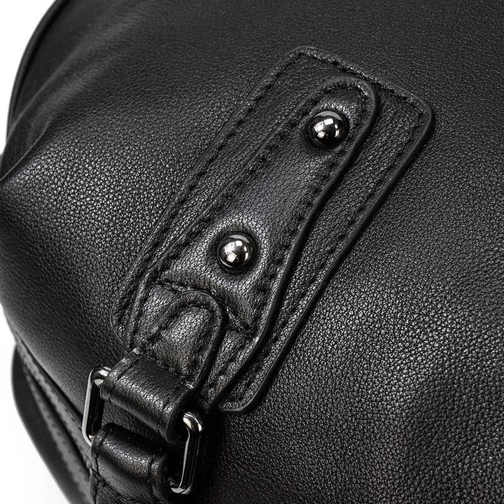 Black Leather Weekend Bag | AALBORG