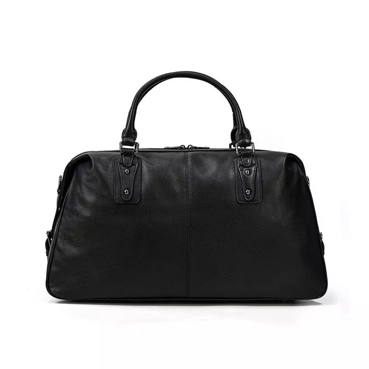 Black Leather Weekend Bag | AALBORG