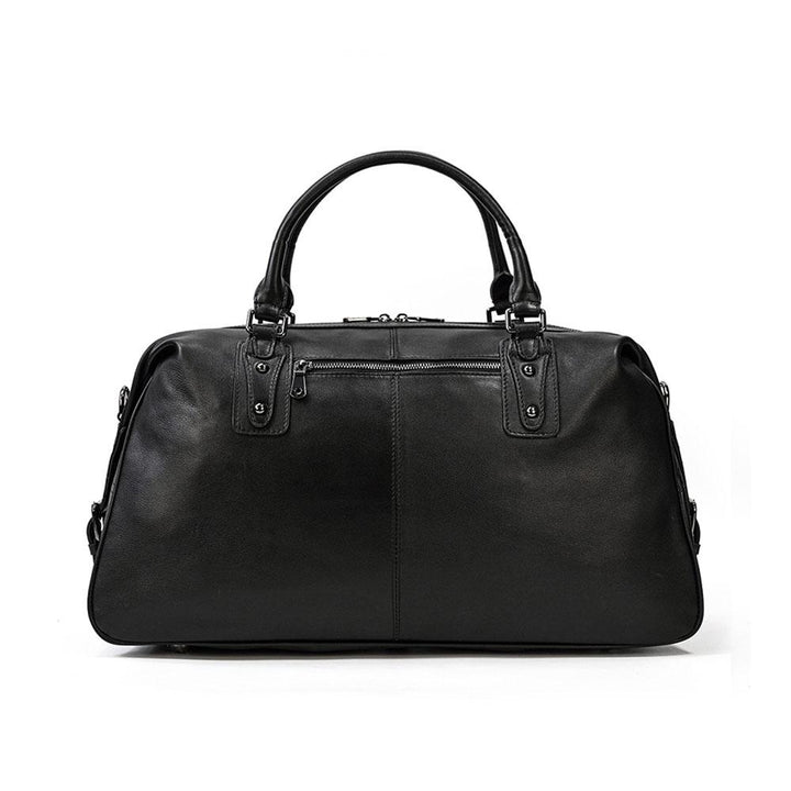 Black Leather Weekend Bag | AALBORG