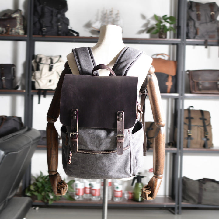 Canvas Backpack in Cotton | REINE