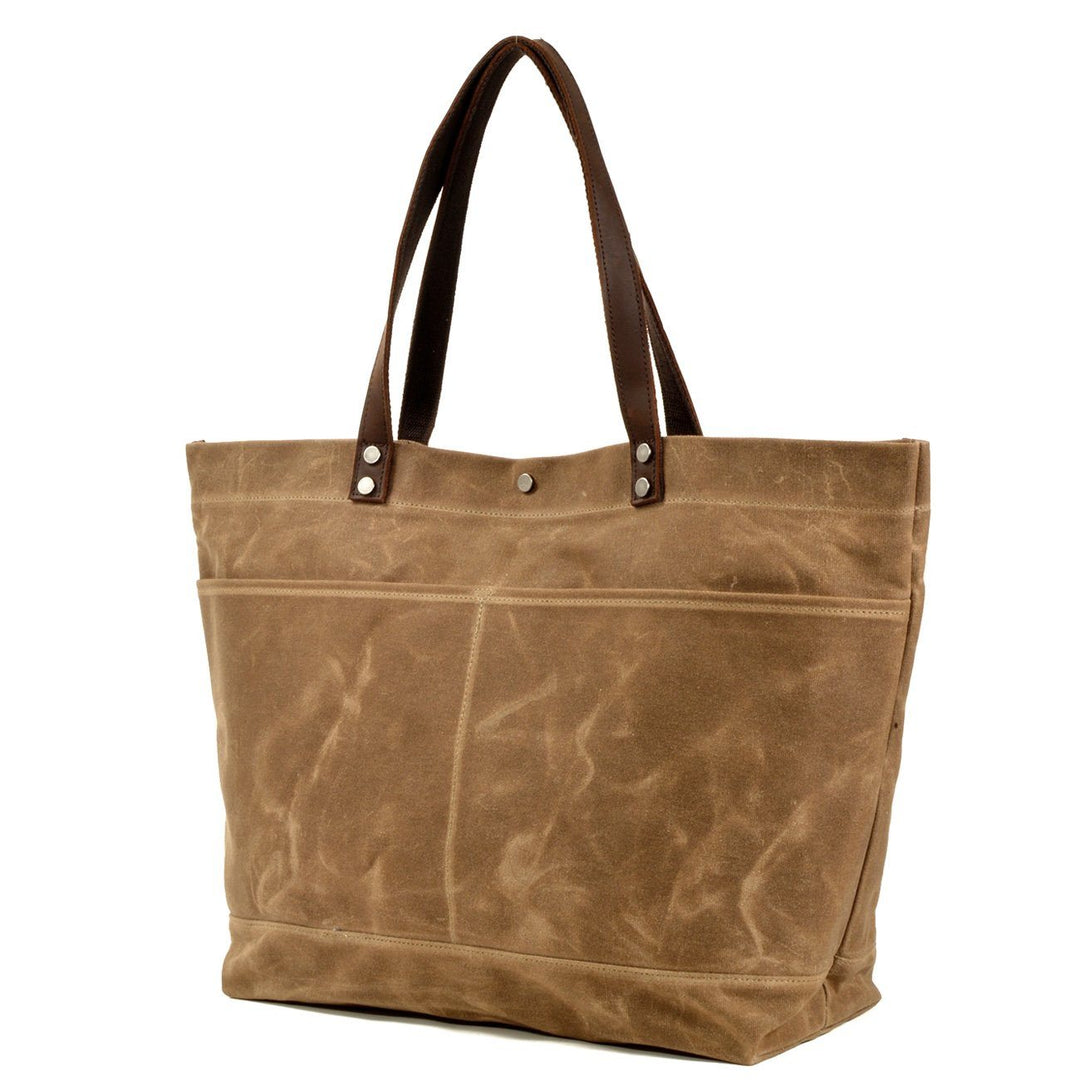 Painted Leather Tote Bag | BOVEC