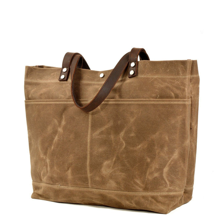 Painted Leather Tote Bag | BOVEC
