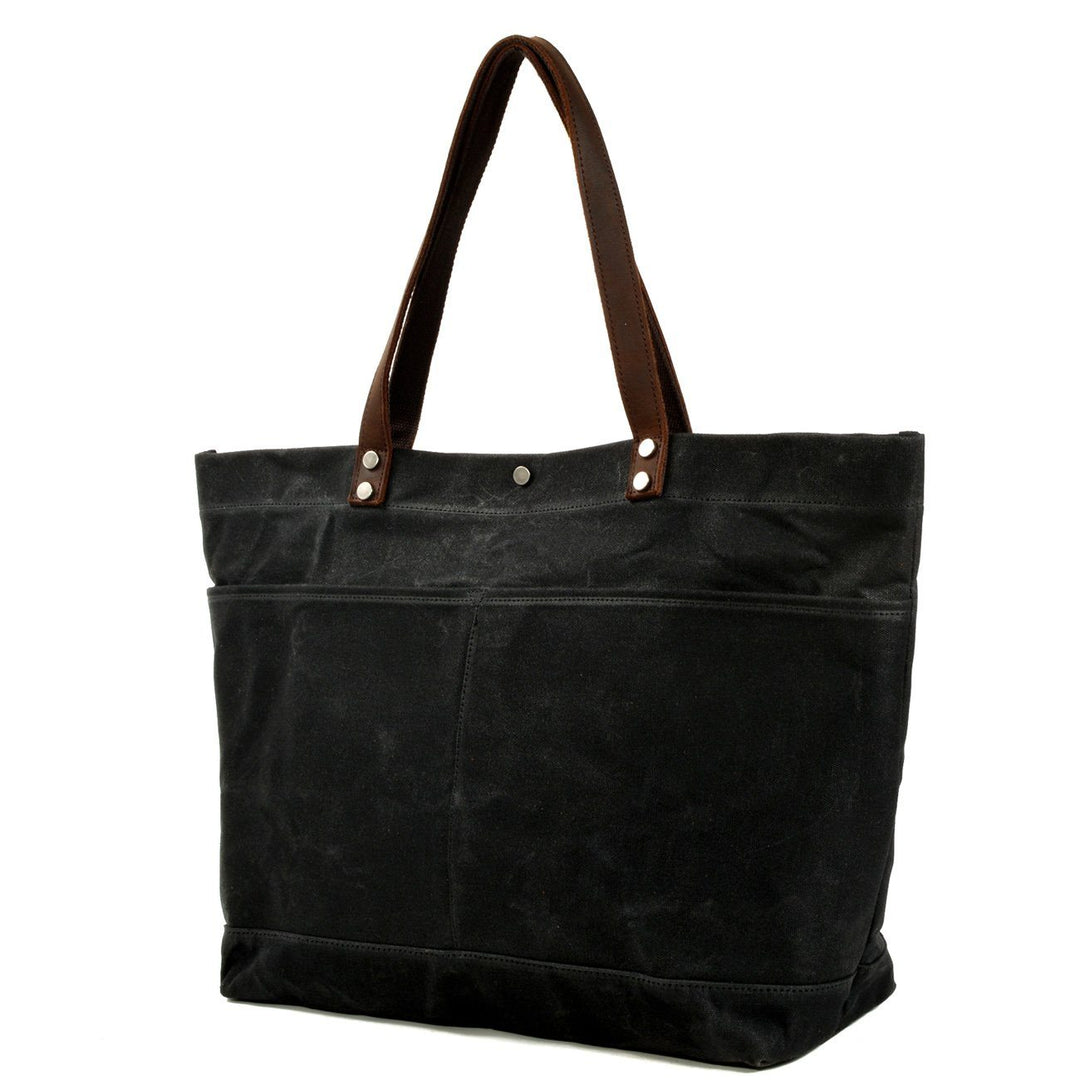 Painted Leather Tote Bag | BOVEC