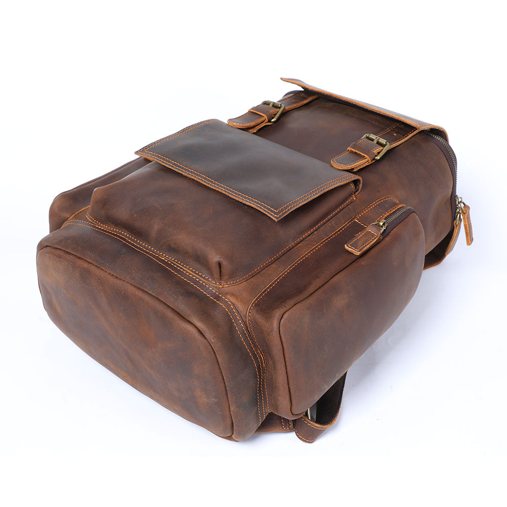 Leather Laptop Backpack | KALMAR