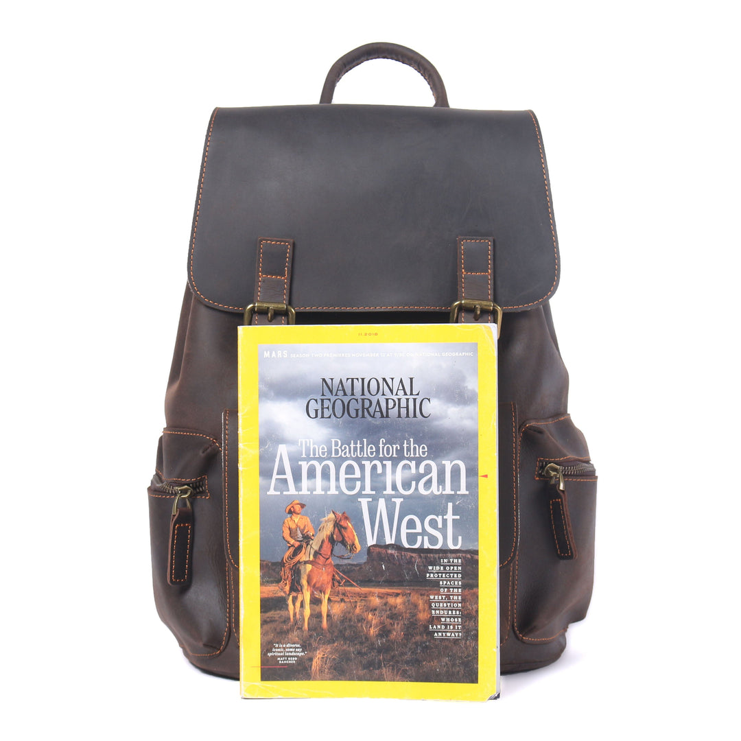 Leather Drawstring Backpack | FLAM