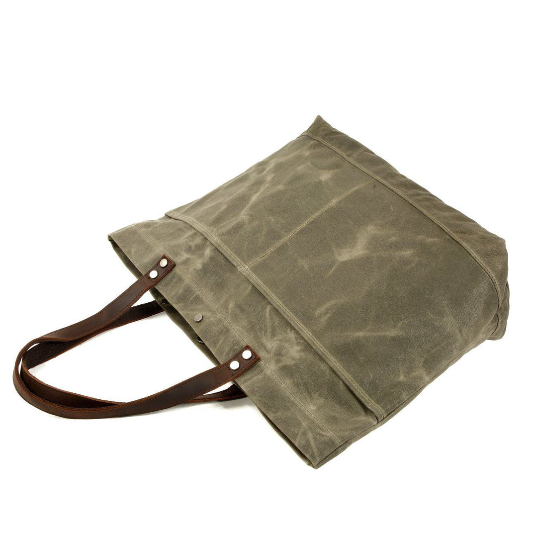 Painted Leather Tote Bag | BOVEC
