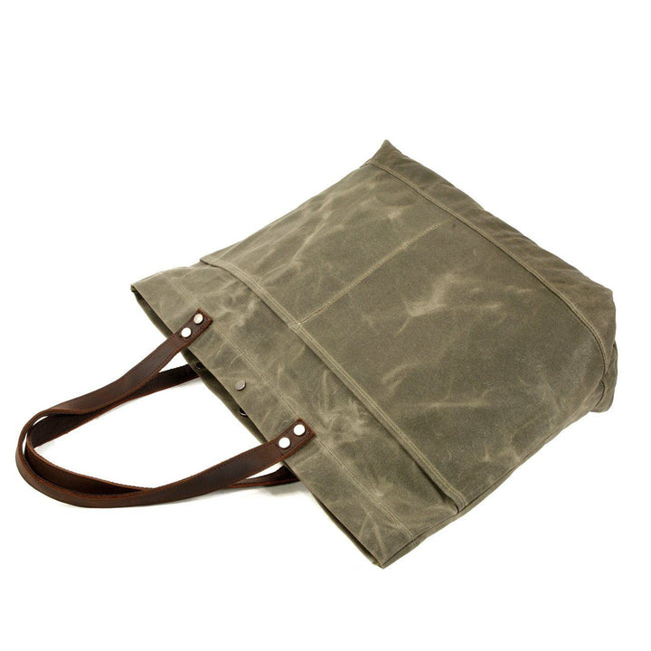 Painted Leather Tote Bag | BOVEC