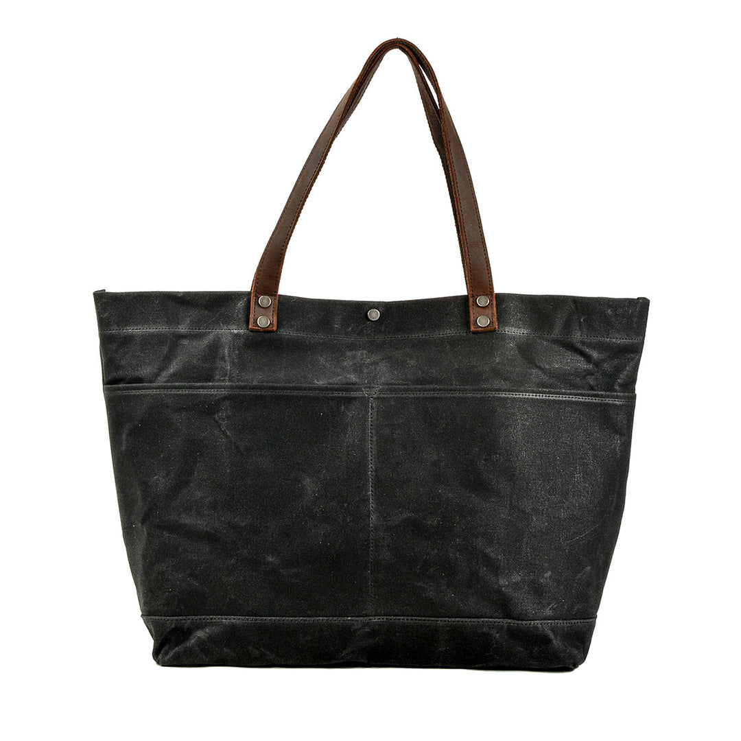 Painted Leather Tote Bag | BOVEC