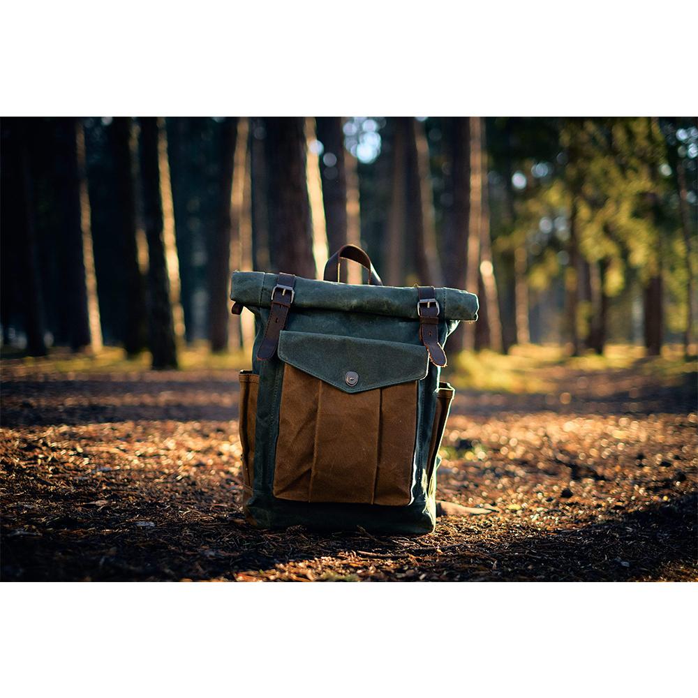 Grown Canvas Roll Top Backpack | MARSEILLE