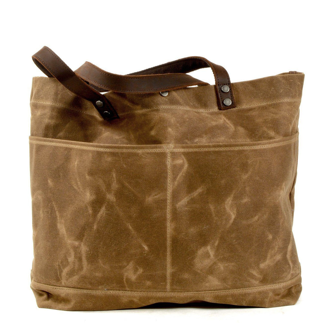 Painted Leather Tote Bag | BOVEC