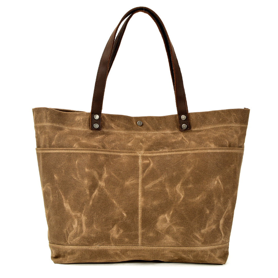 Painted Leather Tote Bag | BOVEC