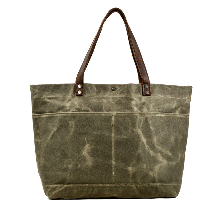 Painted Leather Tote Bag | BOVEC