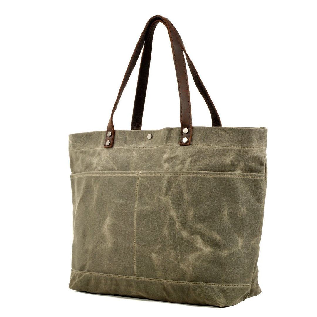Painted Leather Tote Bag | BOVEC