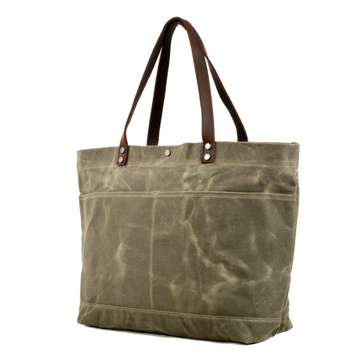 Painted Leather Tote Bag | BOVEC